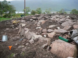 The outer wall of the broch on day 5