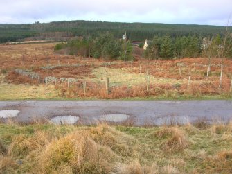 Access track route, Bowside lodge, drystone walled enclosure, part of site 32, Cultural heritage assessment for proposed Strathy North Wind Farm, Highland