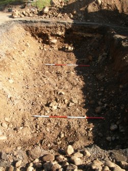 Archaeological evaluation, Trench 5. as machine excavated, The Priory Hotel, Broomfield Place, Largs