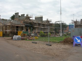 Archaeological evaluation, General site view from NW corner, The Priory Hotel, Broomfield Place, Largs