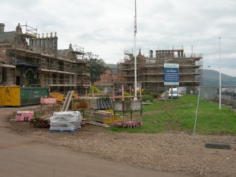 Archaeological evaluation, General site view from NW corner, The Priory Hotel, Broomfield Place, Largs