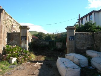 Archaeological evaluation, Stable block, entrance to yard, The Priory Hotel, Broomfield Place, Largs