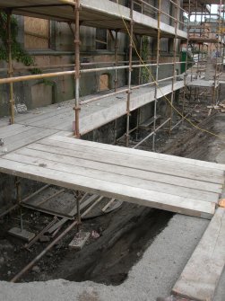 Archaeological evaluation, Priory Lodge, S part of W elevation – excavations, The Priory Hotel, Broomfield Place, Largs