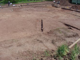 Excavation, General view of main ditch to interior, Whittingehame Tower, Traprain Law Environs project Phase 2, East Lothian
