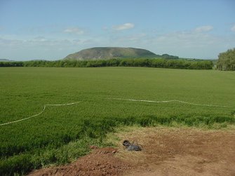 Excavation, View to Traprin Law, Whittingehame Tower, Traprain Law Environs project Phase 2, East Lothian