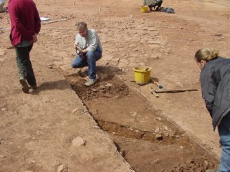 Excavation, Removal of cobbles and FD, Whittingehame Tower, Traprain Law Environs project Phase 2, East Lothian