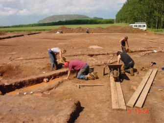 Excavation, General view, Whittingehame Tower, Traprain Law Environs project Phase 2, East Lothian