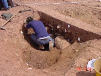 Excavation, Pit F85 complex, Whittingehame Tower, Traprain Law Environs project Phase 2, East Lothian