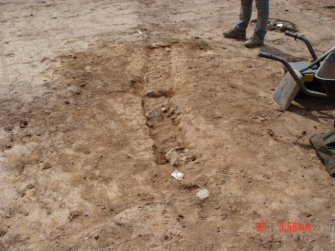 Archaeological excavation, Day 4, Palisade F13, Standingstone, Traprain Law Environs Project Phase 2, East Lothian