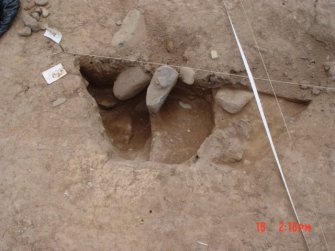 Archaeological excavation, Day 8, F59-61, Standingstone, Traprain Law Environs Project Phase 2, East Lothian