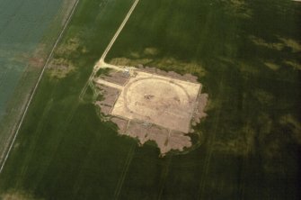 Archaeological excavation, Aerial photograph, Standingstone, Traprain Law Environs Project Phase 2, East Lothian