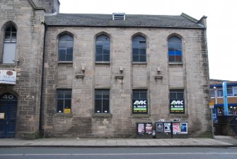 Standing building recording, N elevation, W detail, Mariner's Church (St Ninians Church), Commercial Street, Leith, Edinburgh
