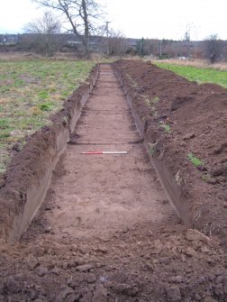 Archaeological evaluation, General trench shot, East Beechwood Farm, Highland