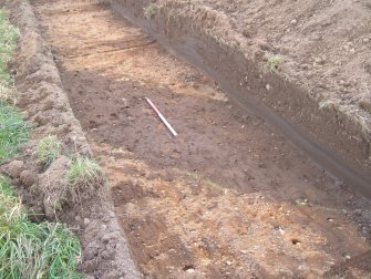 Archaeological evaluation, Trench 20, Linear ditch [2001], East Beechwood Farm, Highland