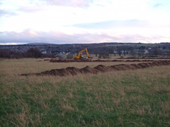 Archaeological evaluation, General view, East Beechwood Farm, Highland