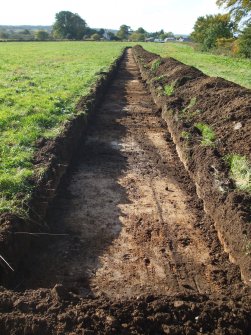 Archaeological evaluation, General trench view, East Beechwood Farm, Highland