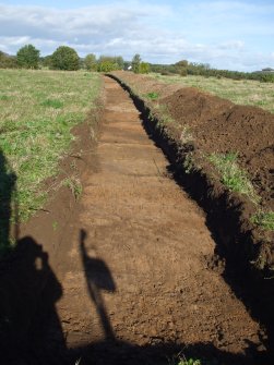 Archaeological evaluation, General trench view, East Beechwood Farm, Highland