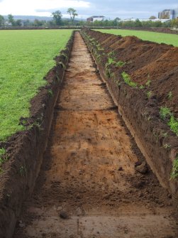 Archaeological evaluation, General trench view, East Beechwood Farm, Highland