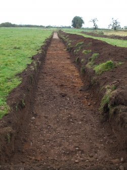 Archaeological evaluation, General trench view, East Beechwood Farm, Highland