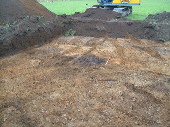 Archaeological evaluation, General view, East Beechwood Farm, Highland