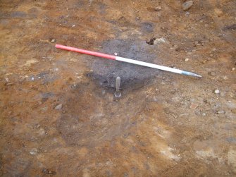 Archaeological evaluation, Detail view, East Beechwood Farm, Highland