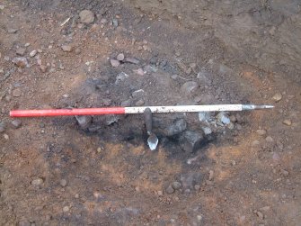 Archaeological evaluation, Detail view, East Beechwood Farm, Highland