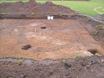 Archaeological evaluation, General view, East Beechwood Farm, Highland