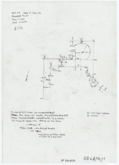 Plan of Blacket tower; inscription #324