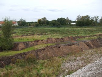 Archaeological evaluation, Post-excavation general view of trenches in NW area, Former Forrest Furnishings, Thornybank Industrial Estate, Dalkeith