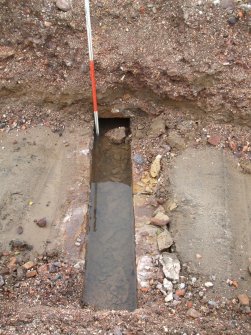 Archaeological evaluation, Post-excavation Culvert Trench 3, Former Forrest Furnishings, Thornybank Industrial Estate, Dalkeith