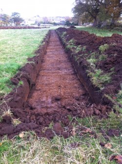 Archaeological evaluation, Post excavation trench 28, Townend Brae, Phase 2, Symington