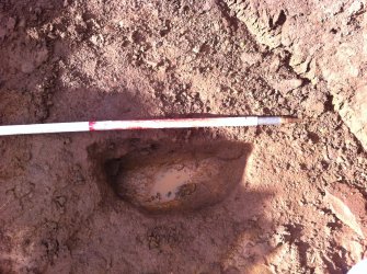 Archaeological evaluation, E facing section [401], Townend Brae, Phase 2, Symington