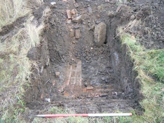 Evaluation Photograph, Trench 2. General, facing SE, Harvester's Way, Wester Hailes