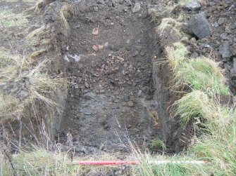 Evaluation Photograph, Trench 6. Post-excavation, facing E, Harvester's Way, Wester Hailes