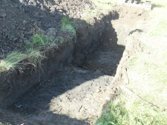 Archaeological evaluation, Trench 1, over 2 m deep, LIDL Alderstone Road, Almondvale, Livingstone