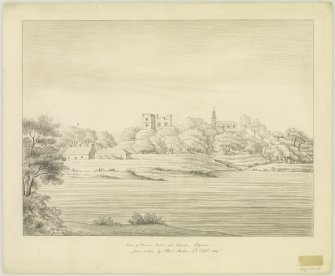 View of Dairsie Castle and Church
Insc. "drawn from nature by A.Archer, 6th Sept. 1838"