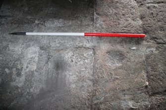 Historic building survey, Floor detail to the rear N passage, Limekilns, Harbour Road, Charlestown