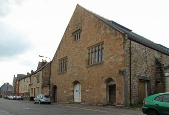 Historic Building Recording Photograph, East external elevation (oblique), facing south-west, Dalkeith Corn Exchange