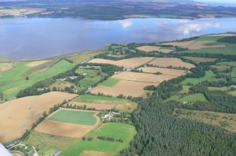 Aerial view of Lentran, general view, looking NE across Beauly Firth.
