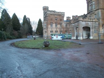 Archaeological evaluation, View of proposed car park area, Birkwood House, Lesmahagow