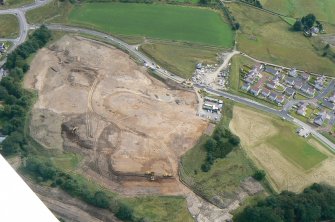 Aerial view of Culduthel development, Inverness, looking S.