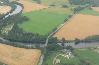 Aerial view of Lovat Bridge and Corff  House, near Beauly, looking ENE.