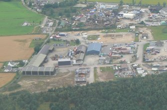 Aerial view of Tomich and Wyndhill Industrial Estates, S of Muir of Ord, Black Isle, looking SW.