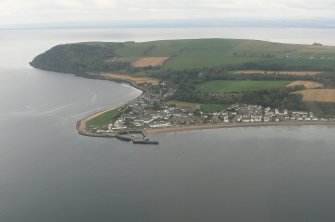 General aerial view of Cromarty, Cromarty Harbour and South Sutor, looking SE.