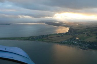 Aerial view of Chanonry Ness, Rosemarkie & Fortrose, Black Isle, looking SW.