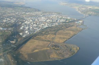 Oblique aerial view of the northern section of Inverness, looking W.