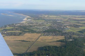 Aerial view of Nairn, looking E.