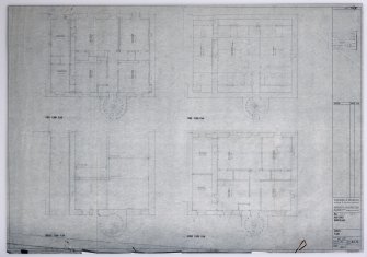 Drawing showing survey plans for alterations to 139 -147 High Street, Burntisland. 