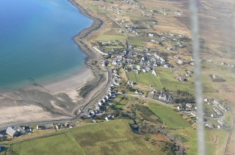 Aerial view of Strath, Smithtown and Lonemore (by Gairloch), looking W.