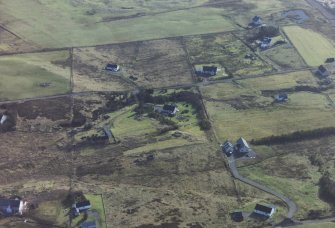 Oblique aerial view of Big Sand township, W of Gairloch, looking SE.